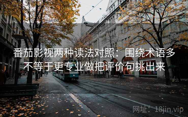番茄影视两种读法对照:围绕术语多不等于更专业做把评价句挑出来 番茄影视两种读法对照:围绕术语多不等于更专业做把评价句挑出来